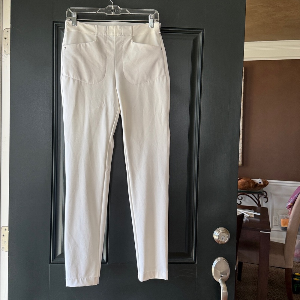 RLX Ralph Lauren Eagle Golf/Activewear White Pants Size 4 - Picture 3 of 12